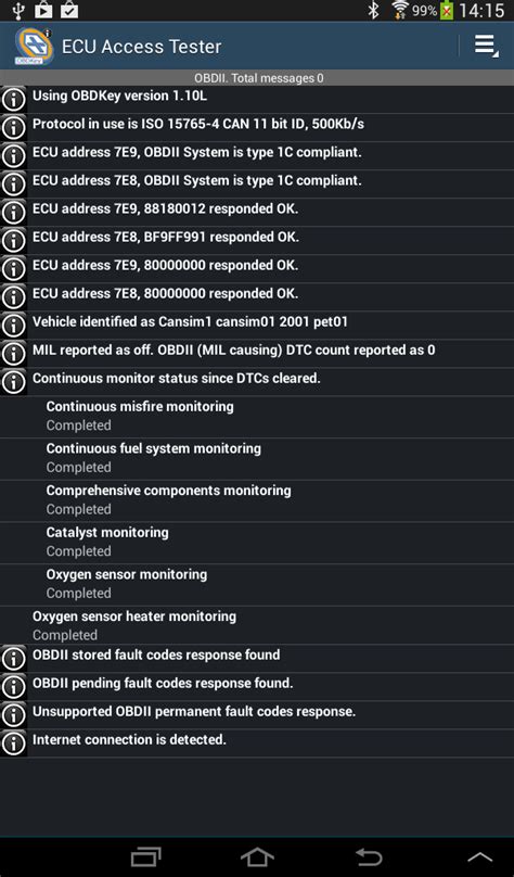 OBD ECU Access Tester - App on Amazon Appstore