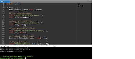 Image result for Simple-Interest C Program