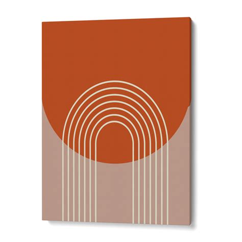 Burnt Orange Geometric Wall Art – Nook At You
