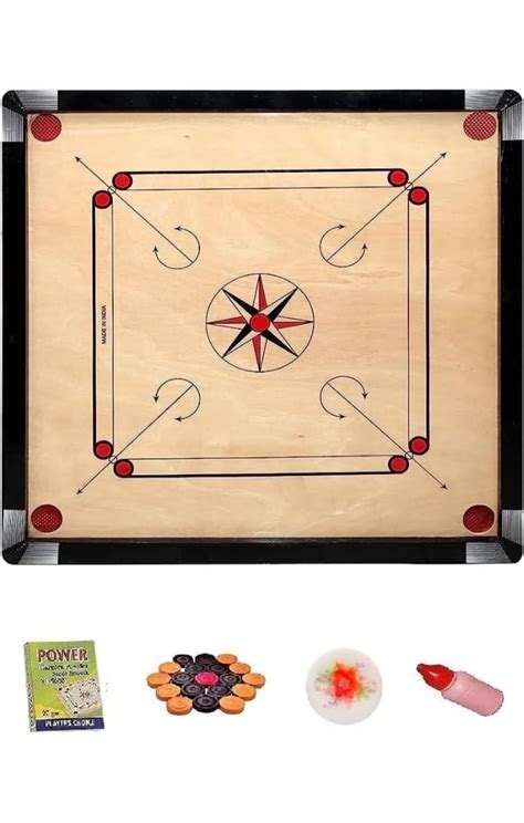 Buy Mahir Sports Carrom Board Extra Size 36"x36" inch Glossy Polish ...