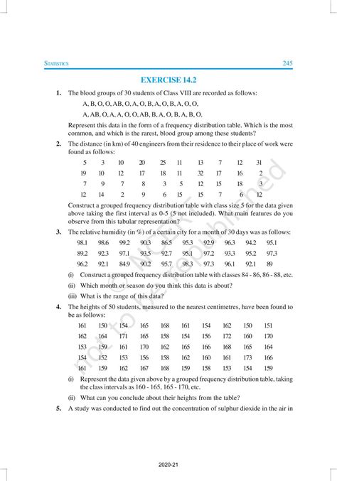 Statistics - NCERT Book of Class 9 Mathematics