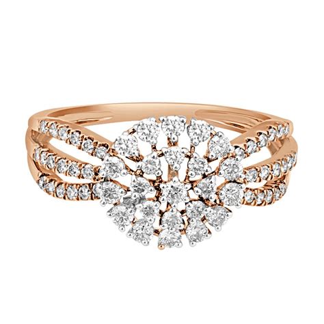 Buy Round Ring in 14KT Rose Gold ORG22205 Online at ORRA.