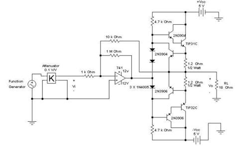 Why are there three pair of transistors in Class B power amplifier?