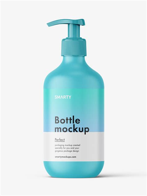 Matt pump bottle mockup - Mockups Design