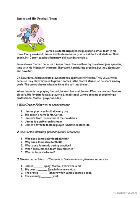 Image result for Reading Comprehension Worksheets Present Simple