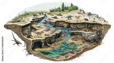 Image result for Fossil Formation Process Graph