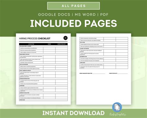 Image result for Hiring Process Checklist