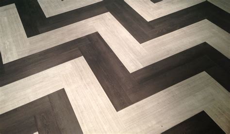Chic Chevron Vinyl Tile Flooring