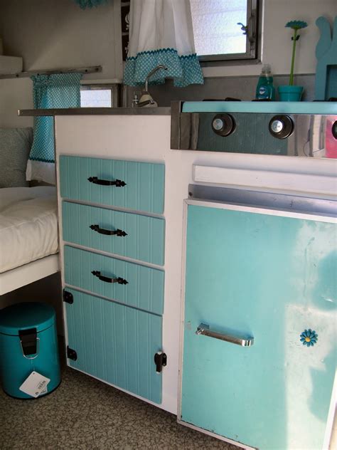 An Update on Maizy (My Little Vintage Trailer) - Interior Before and After - Little Vintage Cottage
