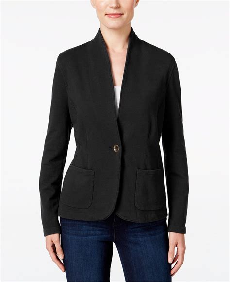 Style & Co. Knit Blazer, Only at Macy's - Macy's | Blazer, Jackets ...