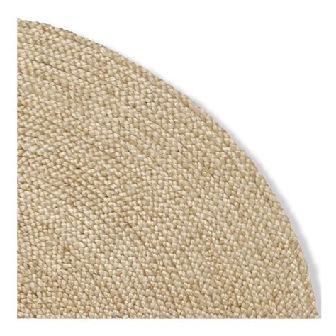 Natural Golden Jute Indoor Area Rug - 90 CM