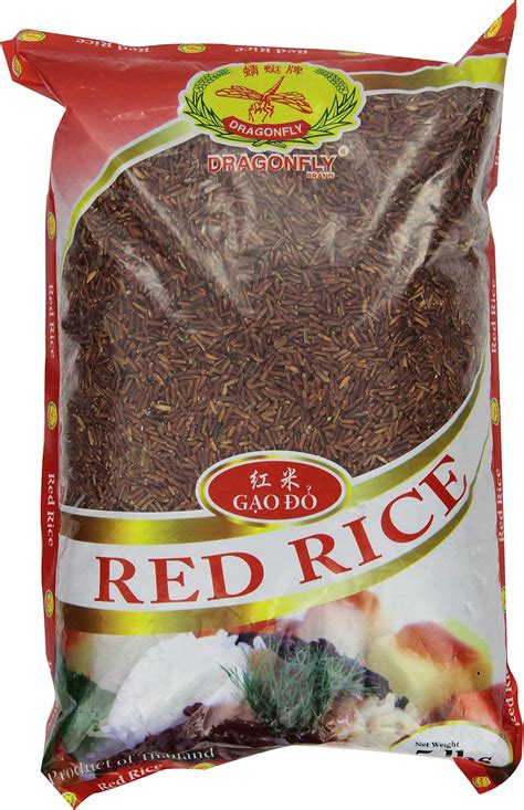 Amazon.com : Organic Red Jasmine Thai Rice - High Fiber Superfood ...