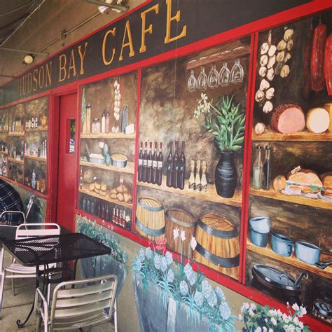 Rockridge Food Tour // a beautiful mural outside Hudson Bay Cafe ...