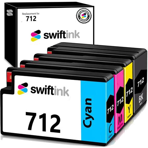 Remanufactured HP 712 4-Pack Ink Cartridges | Swift Ink