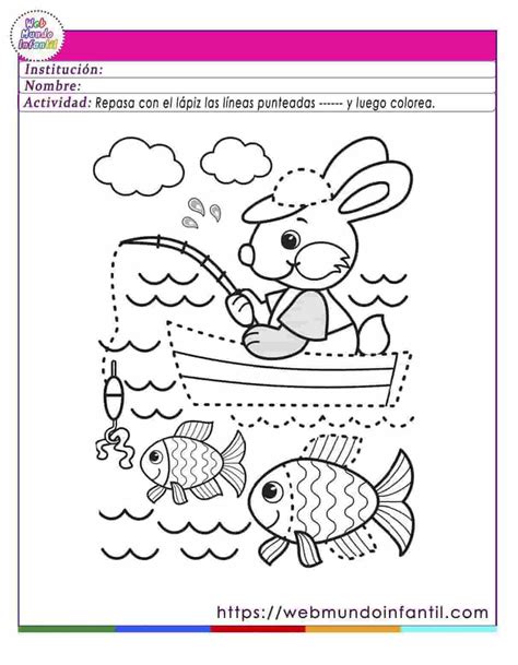 Ejercicios de grafomotricidad para niños de 5 años para imprimir en PDF