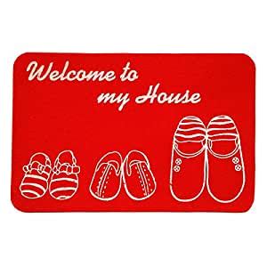 Buy Hojo Home Door Mat Premium Anti Slip Microfibre Doormat Shoe Couple ...