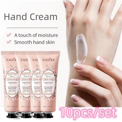 Jual 10 pcs/set SADOER Hand Cream Krim Tangan Moisturizing Natural ...