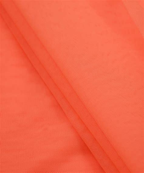 Buy Plain Dyed Net Fabric-Orange Online at Wholesale Prices | Fabric ...