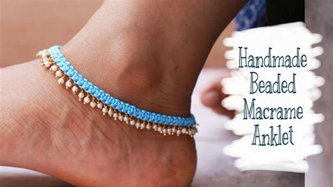 Glass Bead Anklet Tutorial 的图像结果