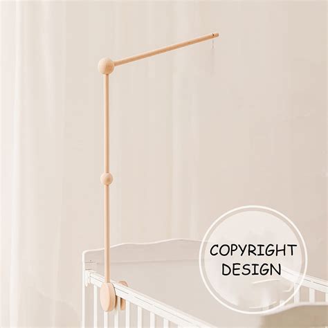 Baby Crib Mobile Arm - HBM 27 Inch Wooden Mobile Arm for Crib Mobile ...