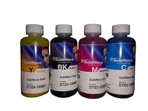 Ink Tec Sublinova Smart DTI Dye Sublimation Inks (4 Colour Set (C,M,Y ...