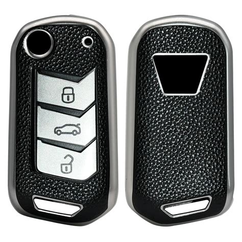 KMH Premium TPU Leather Car Key Cover Compatible with Mahindra Scorpio ...