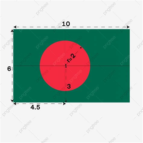 Bangladesh National Flag Measurement, Bangladesh, Flag, Measurement PNG ...