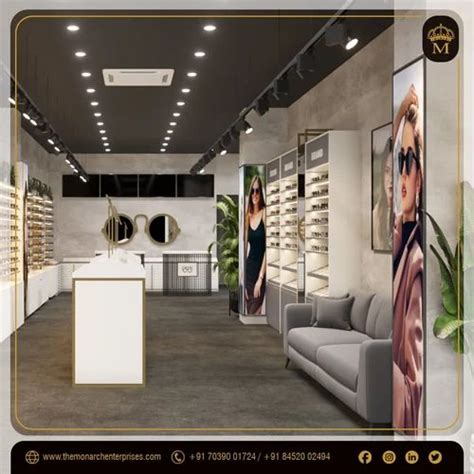 Optical Showroom Designing Interior with 3D - Interior Designing For ...