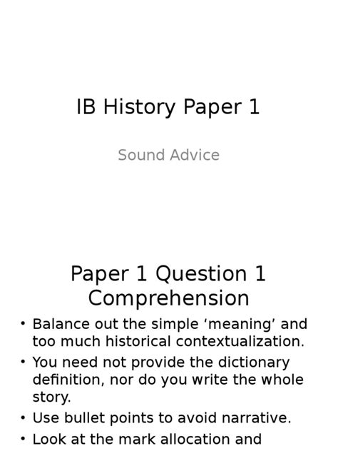 Image result for History Paper 1 Tips