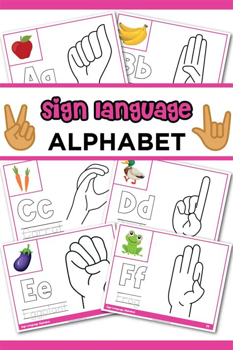 Image result for Sign Language Alphabet Chart Preschool