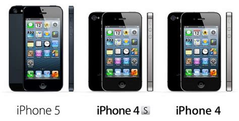 [Comparison Chart] iPhone 5 vs iPhone 4S vs iPhone 4