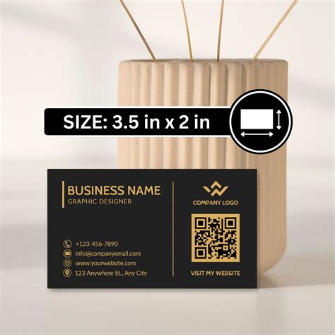 QR Code Business Card Template 的图像结果