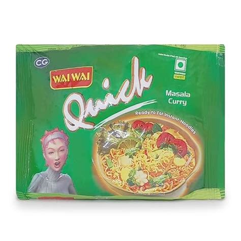 Wai Wai Quick Veg Masala Curry Instant Noodles, 55g : Amazon.in ...