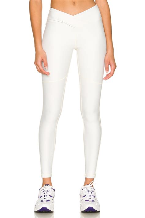 Nubyen Surplice Front Legging in Cream | REVOLVE