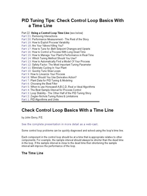 Image result for Control Loop Tuning