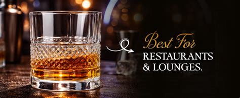 BLISS START Signature Crystal Whiskey Glasses Set of 6 pcs - 300 ml Bar ...