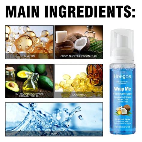 Hoegoa Foam Curly Hair Mousse Perm Curly Hair Care Styling Repair ...