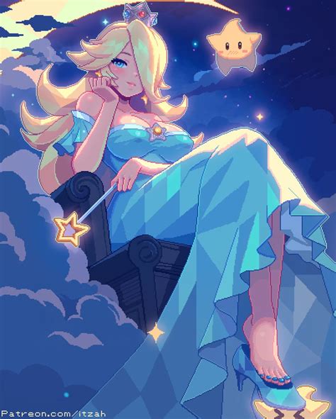 rosalina and luma (mario and 1 more) drawn by itzah | Danbooru