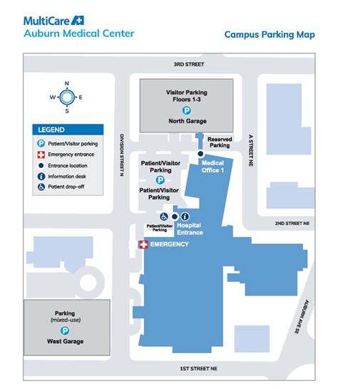 Campus Map & Parking at Auburn Medical Center - MultiCare