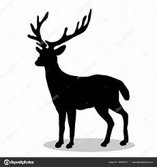 malvorlagen tiere silhouette rotwild wald schwarze silhouette tier stockvektor malvorlagen tiere silhouette rotwild wald schwarze silhouette tier stockvektor