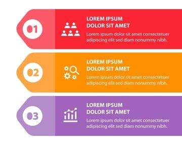 3 steps infographic flowchart design template | Free Vector