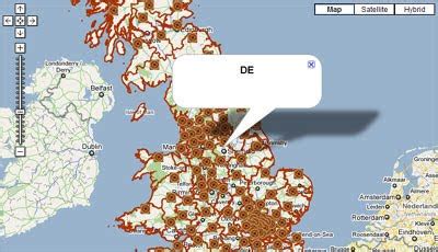 Google Maps UK Postcode 的图像结果