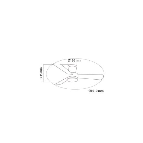 Ventilador LED Benda 3 Blanco 28W 2800Lm CCT Dim - CristalRecord