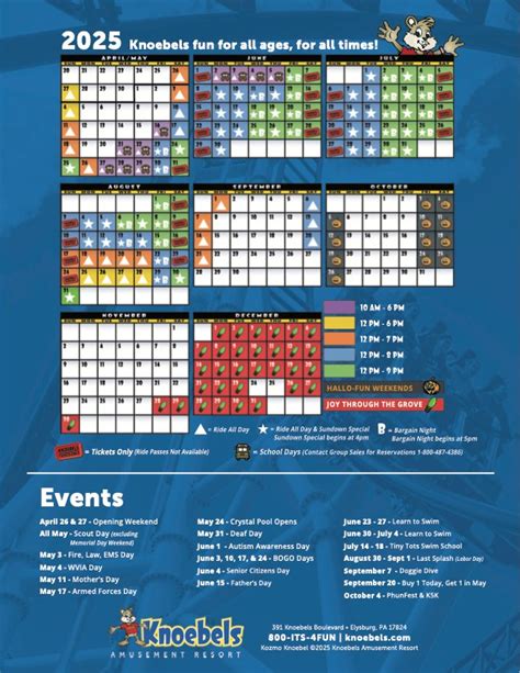 2025 schedule for Knoebels Amusement... - Fairs and Festivals | Facebook