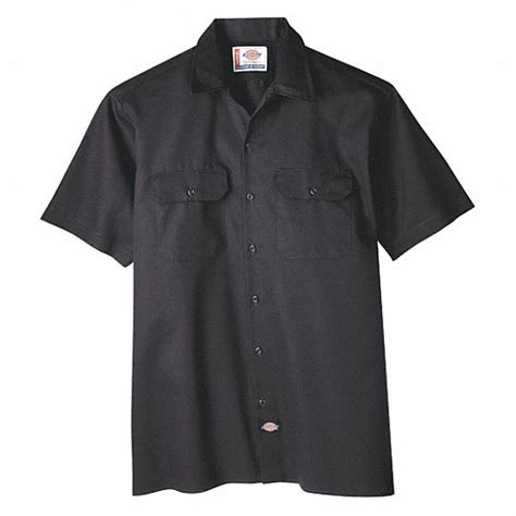 DICKIES, Men's, Short Sleeve, Short Sleeve Work Shirt - 39C104|2574BK ...