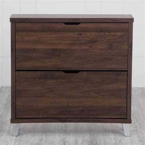 Buy Lewis 8 Pairs Flap Open Shoe Cabinet - Brown from Home Centre at ...