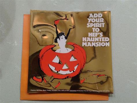 Playboy Mansion West Halloween Invitation - 1978 | #1915489425
