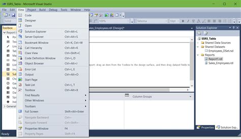 Image result for Visual Studio Report Designer