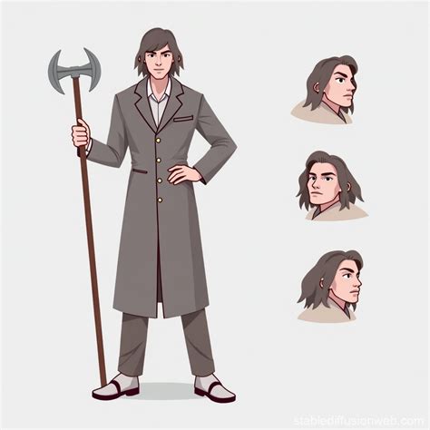 Low Poly Character Sheet | Stable Diffusion Online