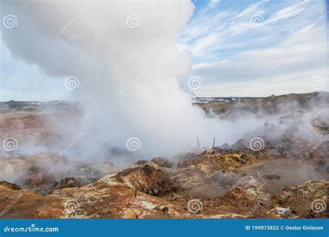 Gunnuhver Hot Spring on Reykjanes in Iceland Stock Photo - Image of ...